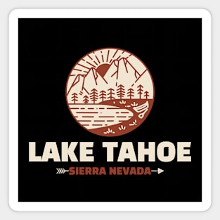Retro Lake Tahoe Magnet